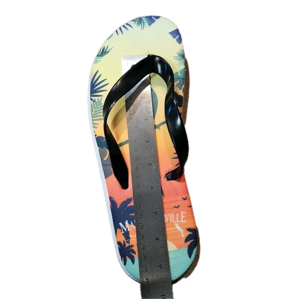 Margaritaville Island Reserve Karisma Parrot Flip Flops Men's 11 Women's 13 New